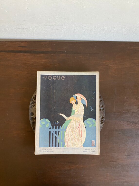 Original March 1, 1918 Vogue Magazine, Spring Patterns & New