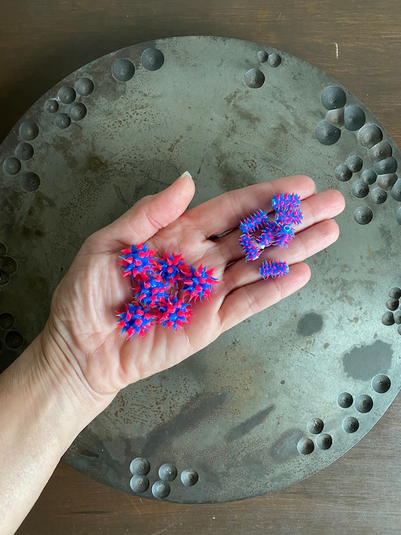 Spiky Silicone Beads, Blue/hot Pink Beads, Silicone Beads, Spiky Beads, Fun  Beads, Jewelry Making, Jewelry Supply, Craft Supply, Beads 