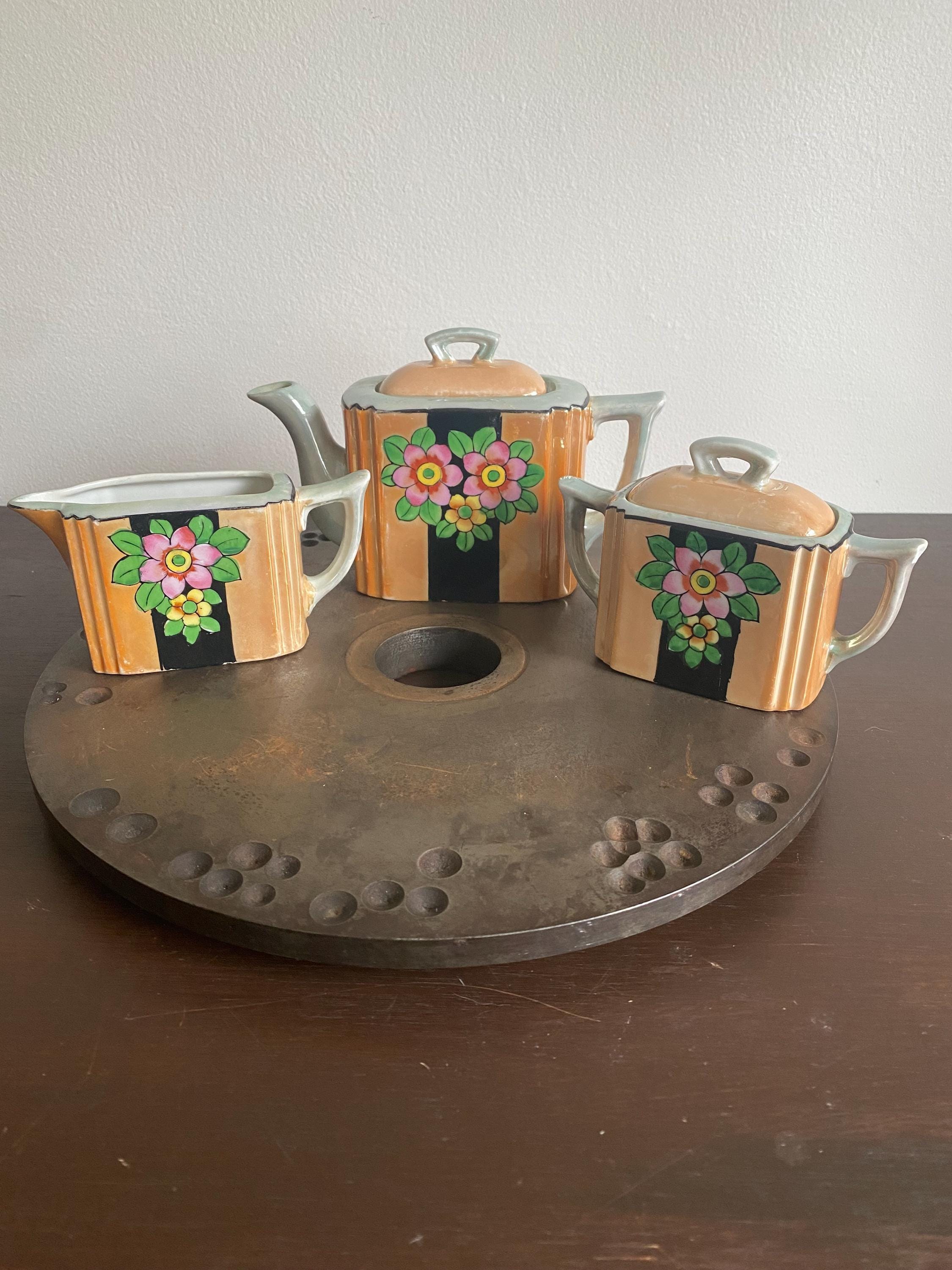 Lot De 5 Théières En Porcelaine Multicolores, Pour Déco Et Collection