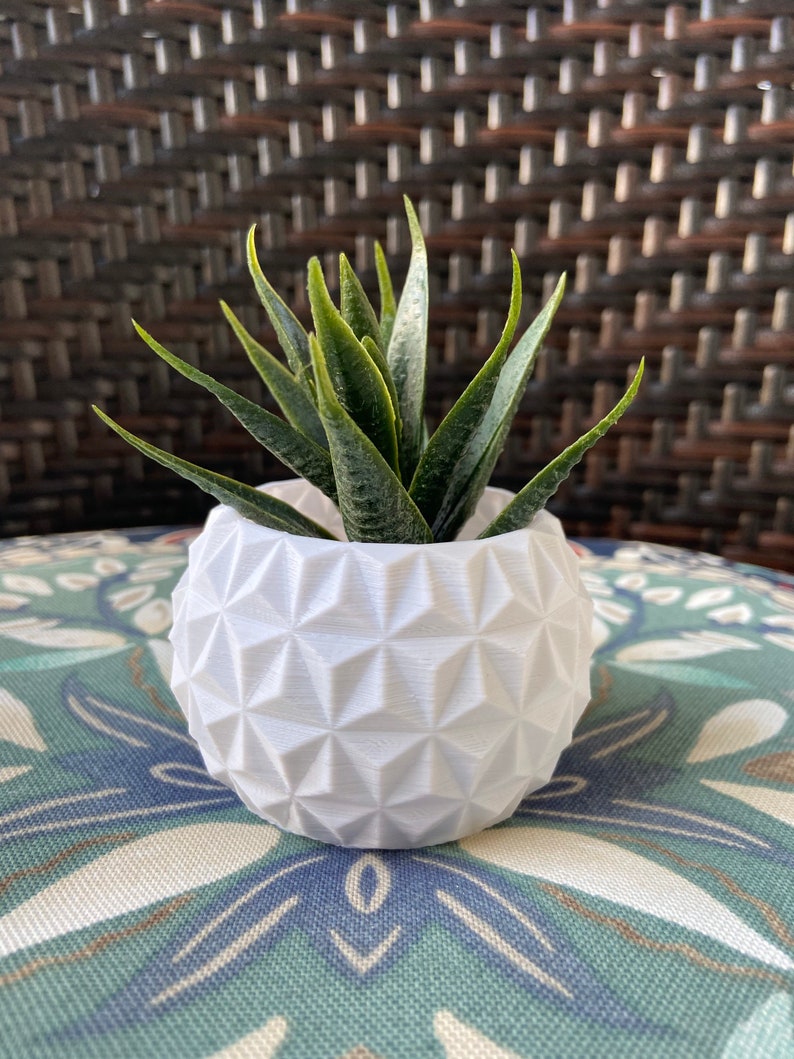 White Planter Modern Pot Set Succulent Planters Indoor Garden Etsy