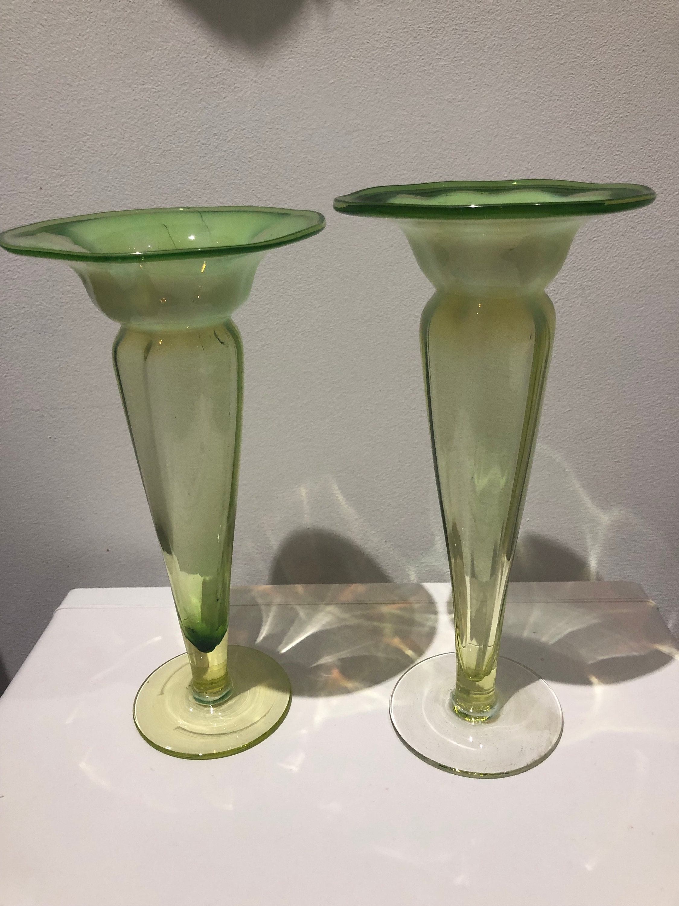 John Walsh Vaseline Glass - Etsy