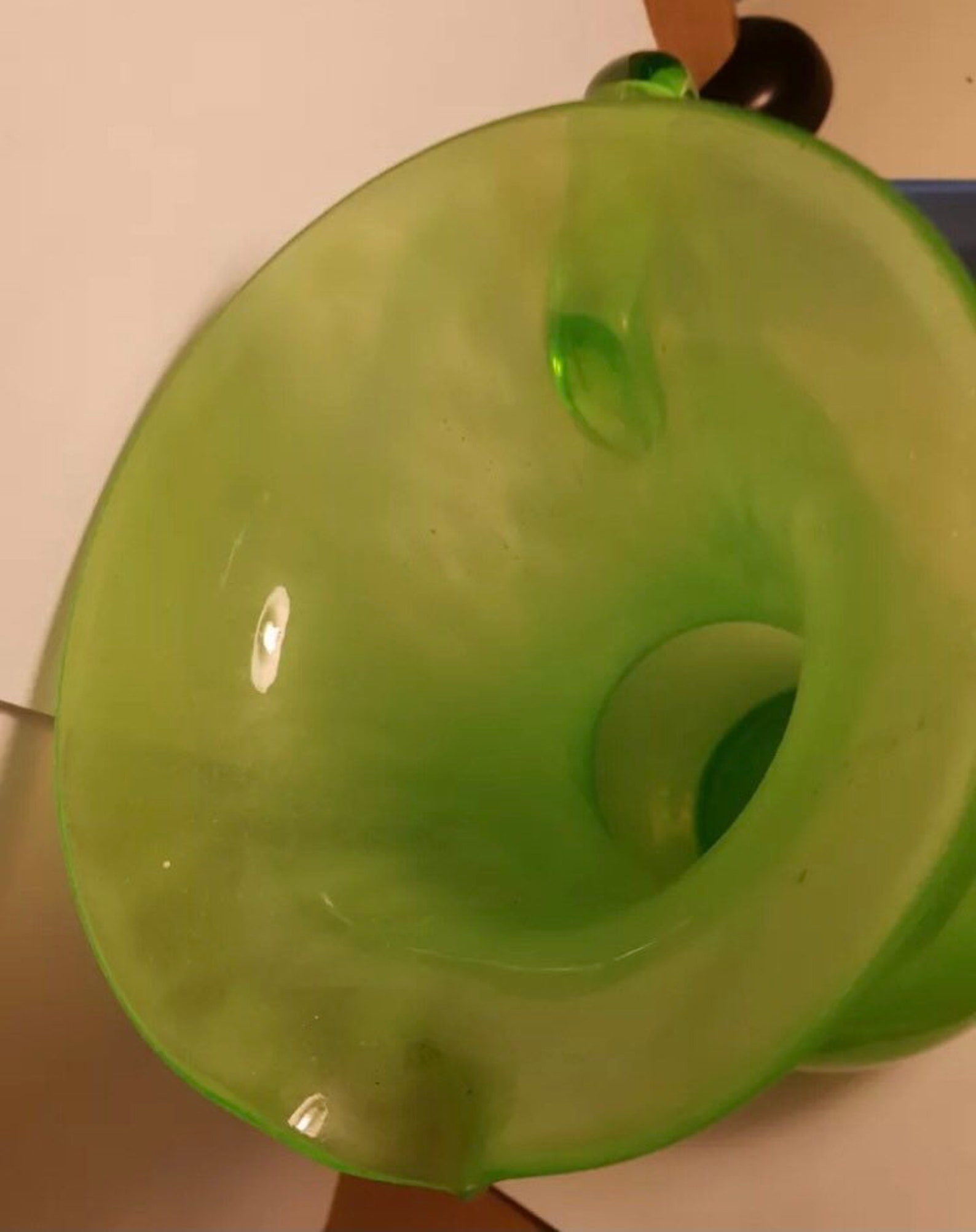 XL 8.5H Scarce Green Jadeite Uranium Glass Jug Pitcher Etsy UK