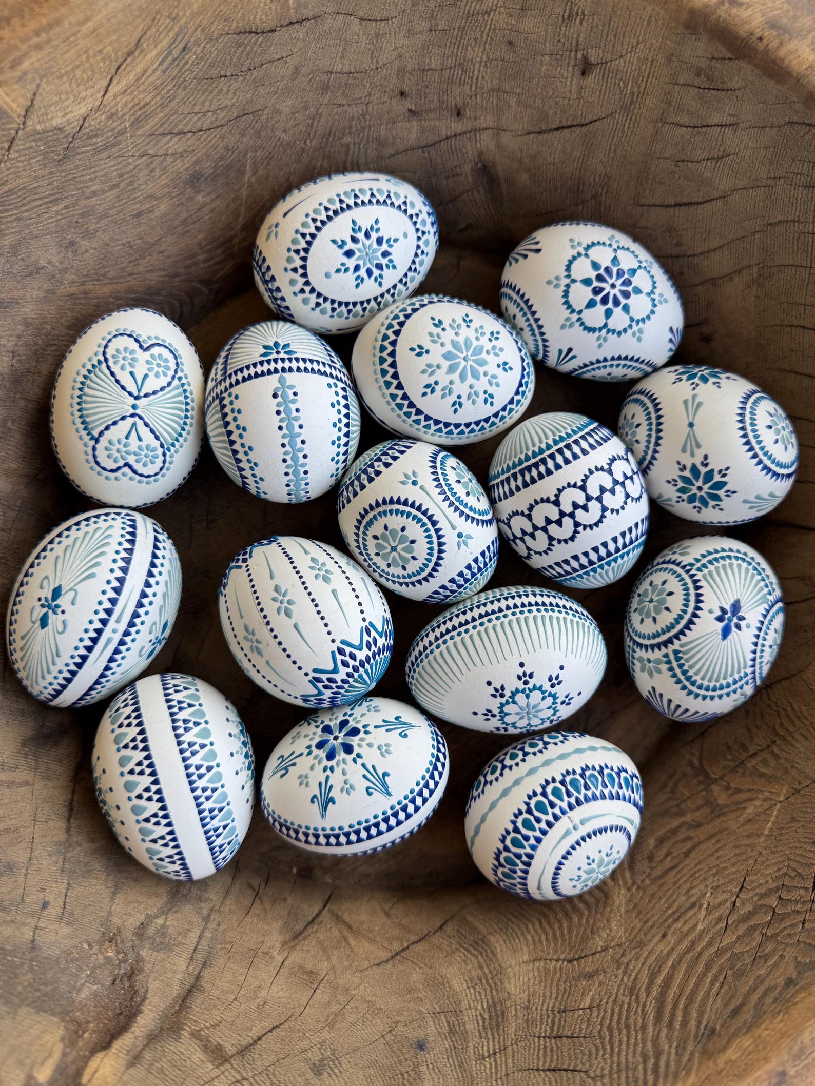Hand-painted Sorbian Easter eggs