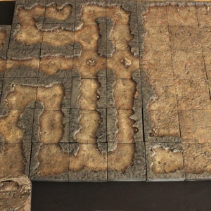 Hudge set of cave tiles for Dungeons and Dragons and Pathfinder