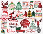 Christmas SVG Bundle, Christmas Svg, Winter Svg, Christmas cut files, Christmas for Shirts, Buffalo Plaid, Christmas Cricut, Silhouette, PNG