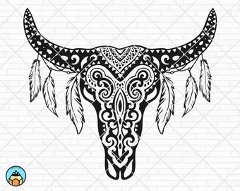 Download Cow Skull Svg Etsy