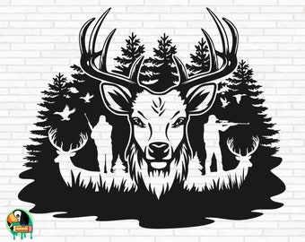 Hunting Deer SVG, Deer Hunter svg, Outdoor svg, Duck Hunting svg, Deer svg, Hunt svg, Hunting Dad svg, Cut Files, Cricut, Png, Svg