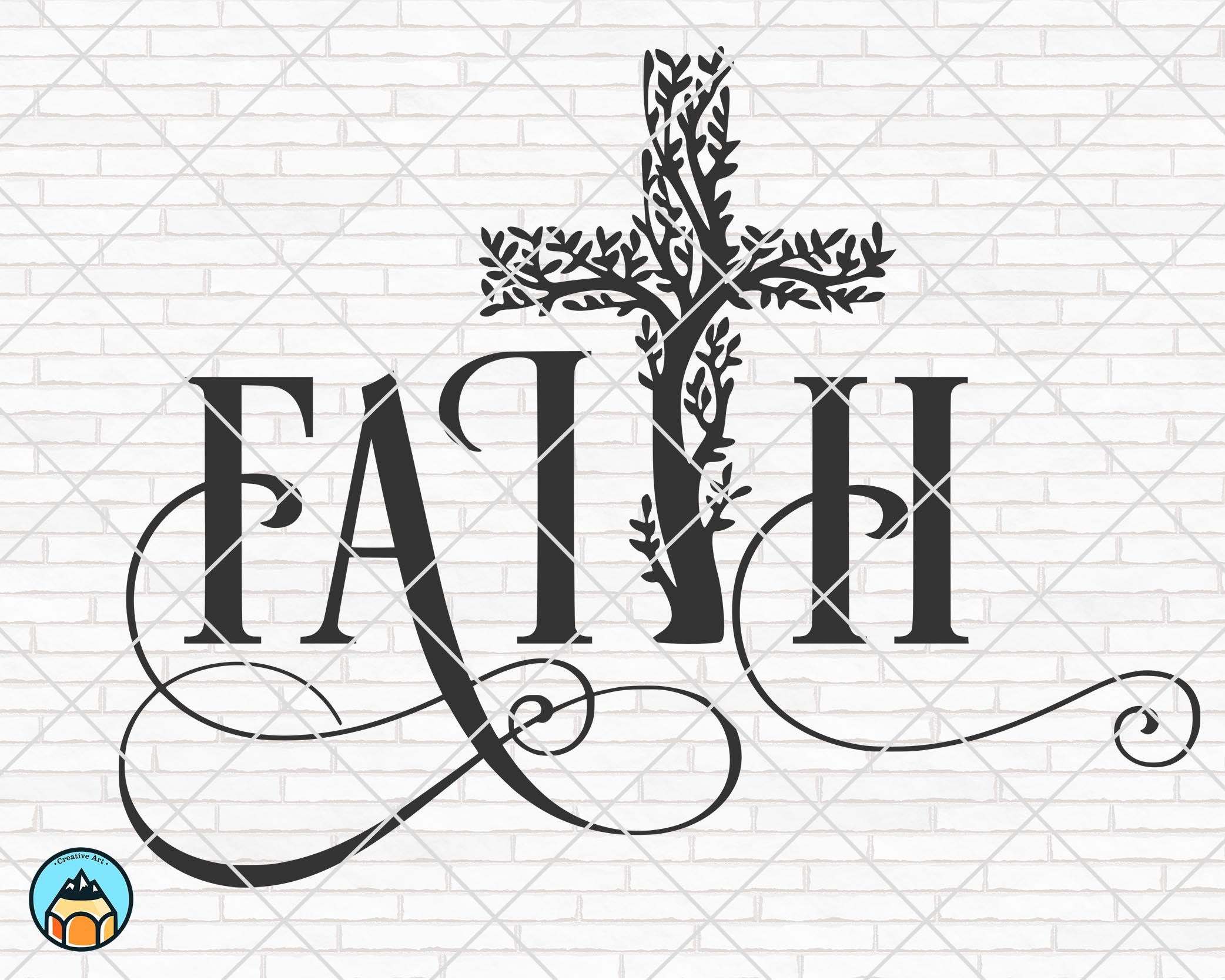 Faith Cross Svg, Christian Svg, Faith Svg, Jesus Svg, Religious Svg ...