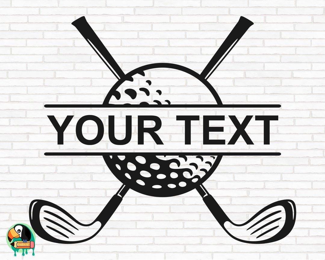 Golf Monogram SVG, Golf Split Frame Svg, Golfing Svg, Golfer Svg, Golf