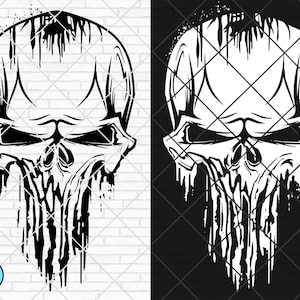 Punisher Svg, Skull Svg, Punisher Logo Svg, Punisher Skull Svg, Punisher silhouette, Punisher svg files for cricut, Punisher Cricut
