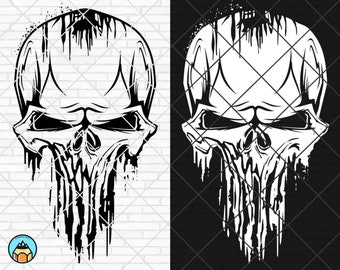 Punisher Svg, Skull Svg, Punisher Logo Svg, Punisher Skull Svg, Punisher silhouette, Punisher svg files for cricut, Punisher Cricut