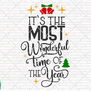 C’est le moment le plus merveilleux de l’année svg, Merry Christmas svg, Winter svg, Christmas Decor svg, Cut File, Cricut, Silhouette, PNG