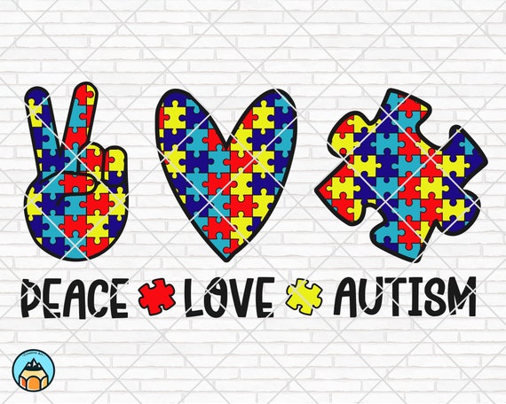 Download Peace Love Autism Svg Autism Mom Svg Autism Heart Svg Etsy