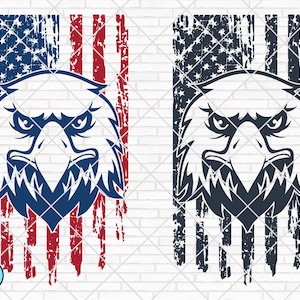 Distressed American Eagle Flag SVG | USA Flag Svg | 4th July Svg | Eagle USA Svg | Patriotic Flag Svg | Distressed Flag Svg | Eagle Flag Svg
