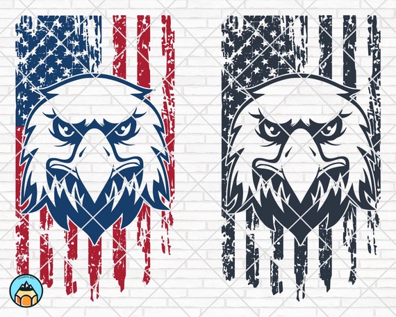 Download Distressed American Eagle Flag Svg Usa Flag Svg 4th July Etsy