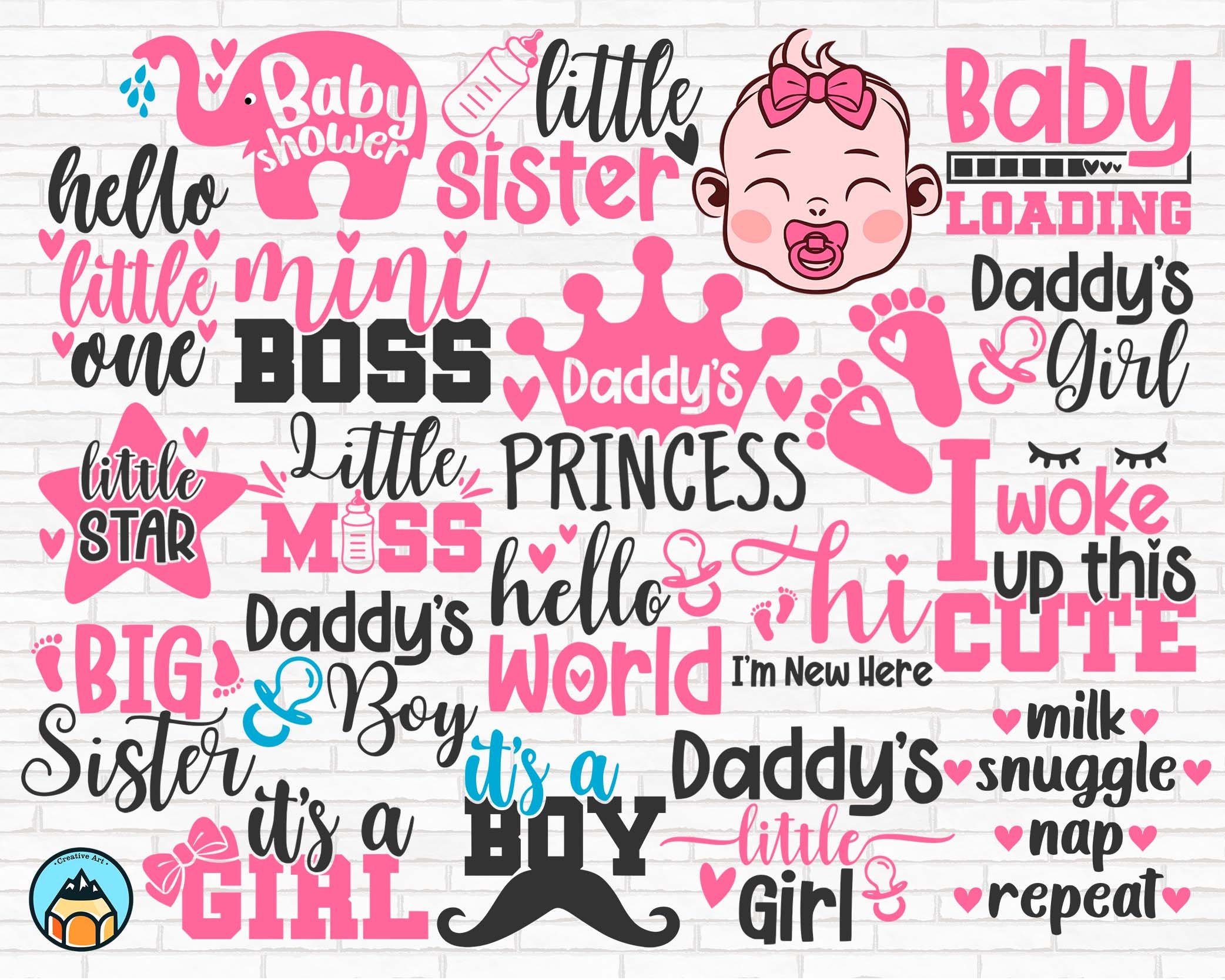 Baby SVG Bundle Baby Girl Bundle Baby Svg Baby Quote Etsy UK