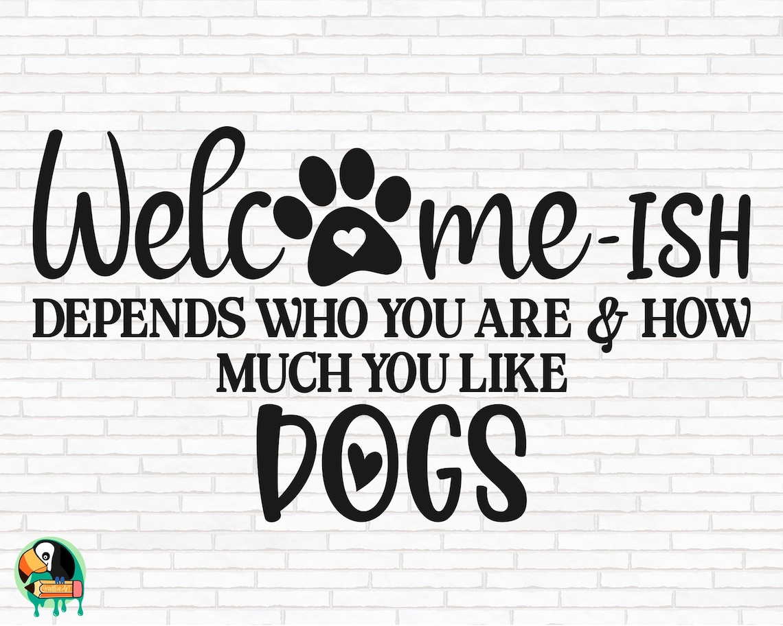 Dog Sign SVG Dog Sign Svg Sign Svg Round Etsy Australia
