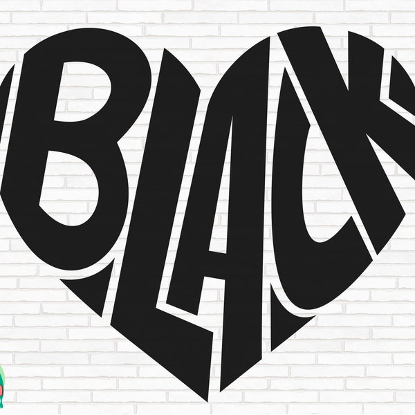 Black Heart SVG, Juneteenth svg, Black History svg, Black Lives Matter svg, African American svg, Black Girl svg Cut Files, Cricut, Png, Svg