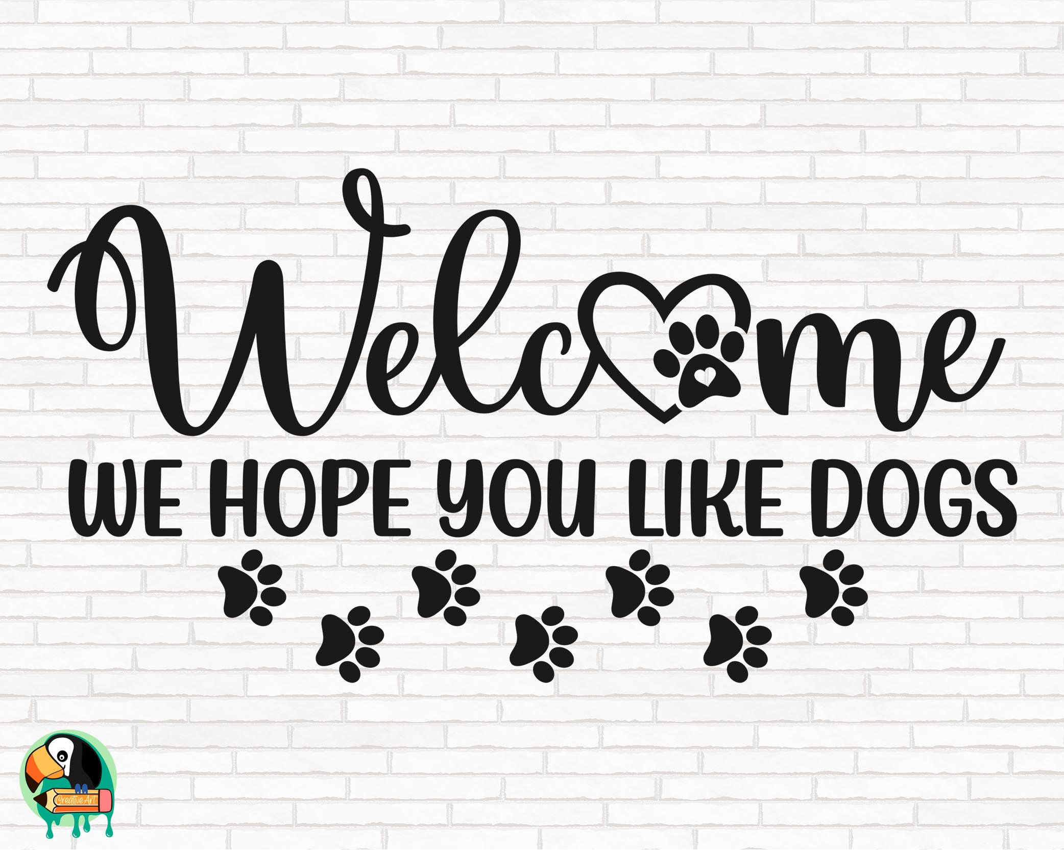 Dog Sign SVG Dog Sign Svg Sign Svg Round Etsy UK
