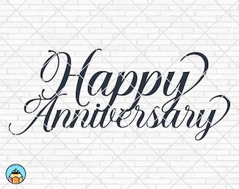 Happy Anniversary svg, Wedding svg, Anniversary Cake Topper svg, Wedding Cake Topper svg, Anniversary PNG Cut File Cricut Silhouette