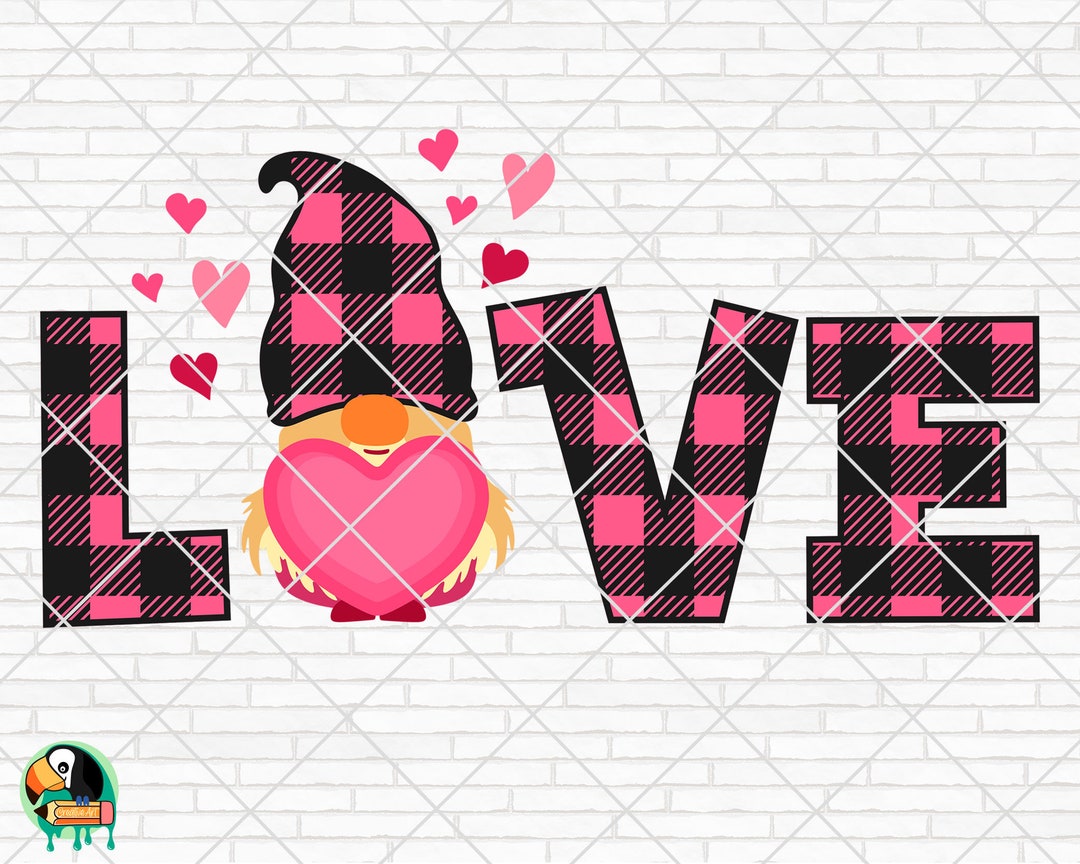 Love Gnome SVG, Valentine’s Day Svg, Gnome Valentine Svg, Love Svg