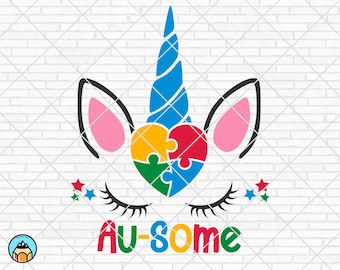 Autism Unicorn svg, Autisme svg, Autisme Maman svg, Autisme Sensibilisation svg, Autism Puzzle svg, Autisme Love svg, Cut Files, Cricut, Silhouette, PNG
