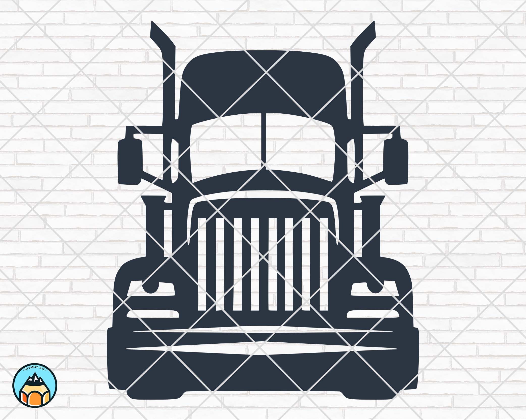 Free Free 226 Semi Truck Front Svg SVG PNG EPS DXF File
