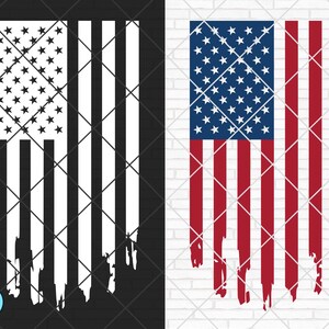 Distressed USA Flag Svg | American Flag Svg | Grunge Flag Svg | USA Flag Silhouette | Distressed Flag Svg | 4th July Svg | USA Flag cut File