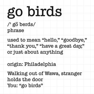Definicja Go Birds SVG, Go Birds SVG, Philadelphia SVG, Pliki do cięcia definicji Go Birds, Cricut, PNG, SVG