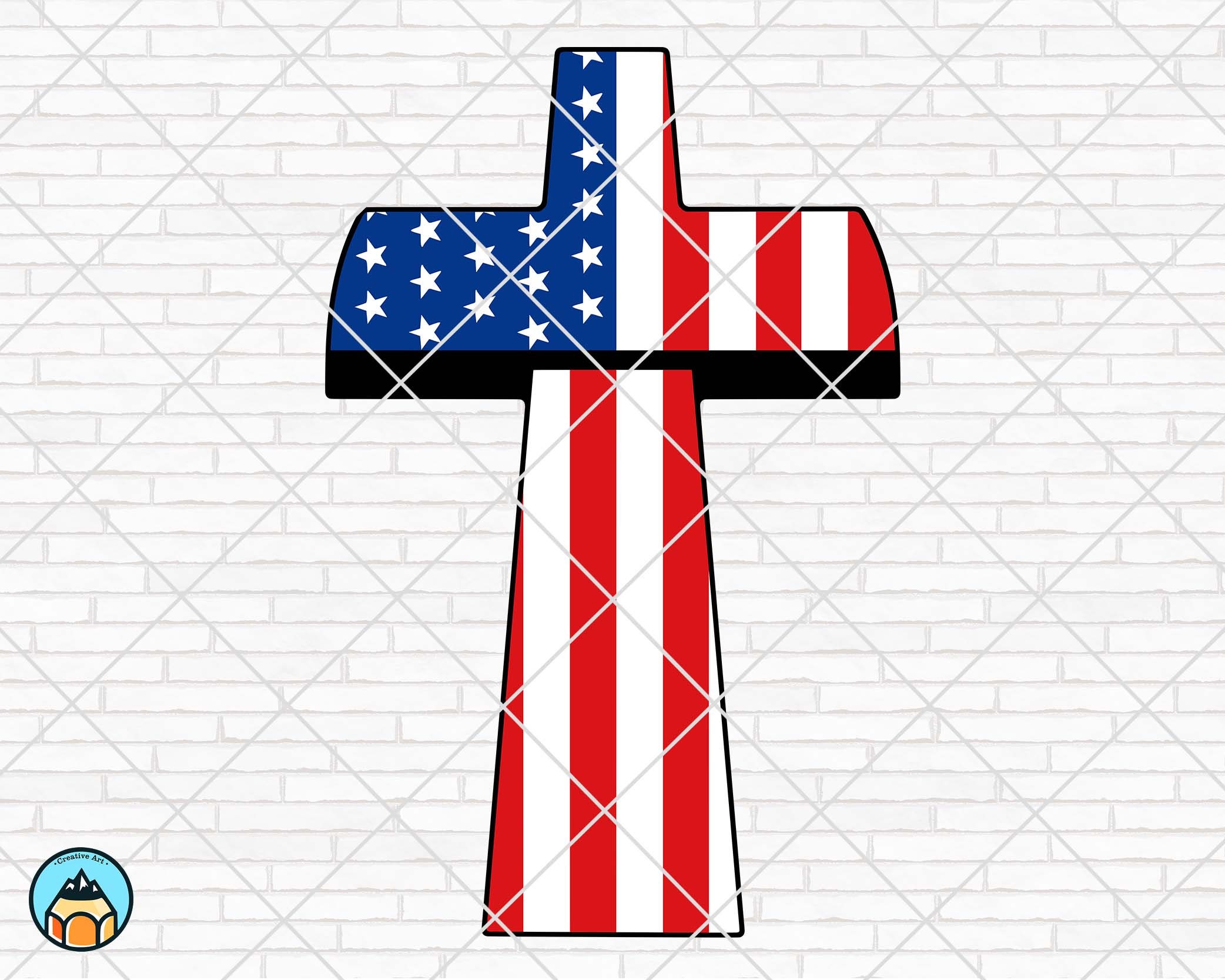 Free Free American Flag Cross Svg 827 SVG PNG EPS DXF File