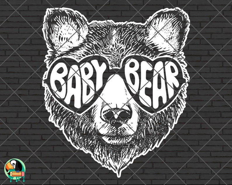 Download Baby Bear SVG Baby Bear with Sunglasses Baby SVG Baby bear ...