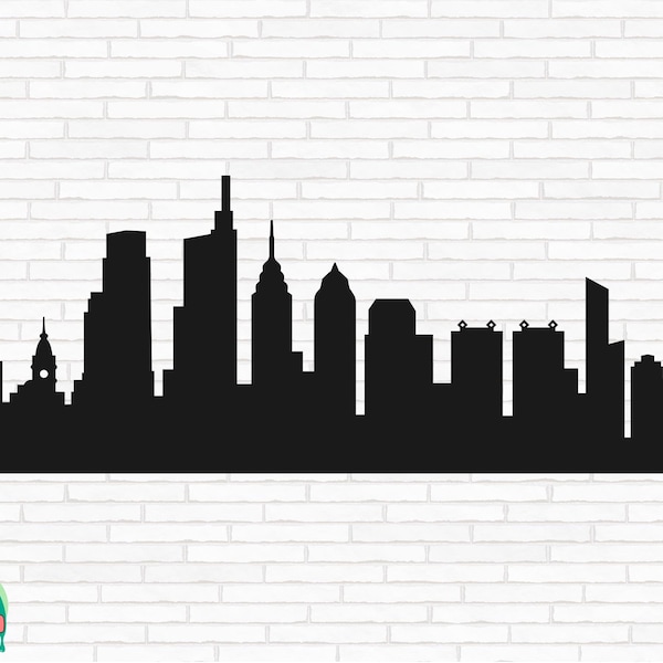 Philadelphia Skyline SVG, Cityscape Svg, Skyline Svg, Philadelphia Svg, Philly Love Svg, Cut Files, Cricut, Png, Svg