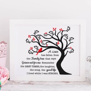 En lem har fallit SVG, kardinal svg, minnes-svg, begravnings-svg, sympatisvg, minnes-svg, en lem har fallit klippfiler, Cricut, Png, Svg bild 3