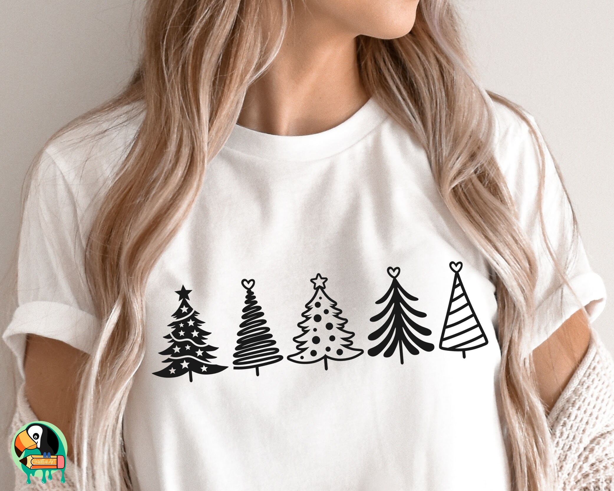 Christmas Tree SVG Hand Drawn Tree Svg Christmas Tree Cut - Etsy