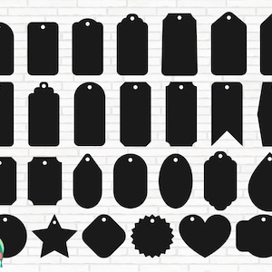 Gift Tag SVG, Tag Outlines svg, Tag svg, Gift Tag Shapes svg, Frames svg, Label svg, Hang Tag svg, Cut Files, Cricut, Png, Svg