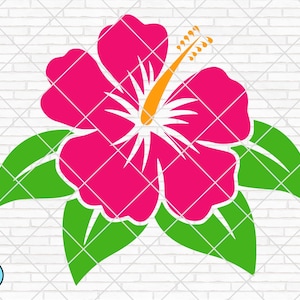 Hibiskus Blume Svg, Hibiskus Svg, Blume Svg, Hibiskus ClipArt, Hawaiian Blume Svg, tropischen ClipArt, Dxf, Cricut, Silhouette, geschnitten Datei