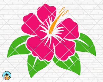 Hibiscus Flower svg, Hibiscus svg, Flower svg, Hibiscus Clip Art, Hawaiian Flower svg, Tropical Clip Art, dxf, cricut, silhouette, cut file