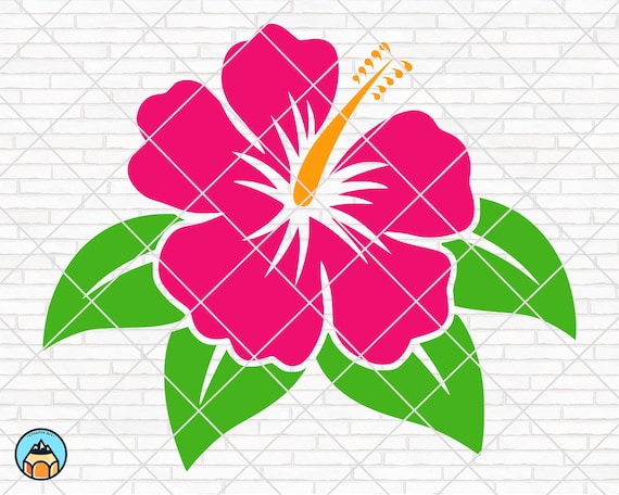 Hibiscus Flower Svg Hibiscus Svg Flower Svg Hibiscus Clip  Etsy