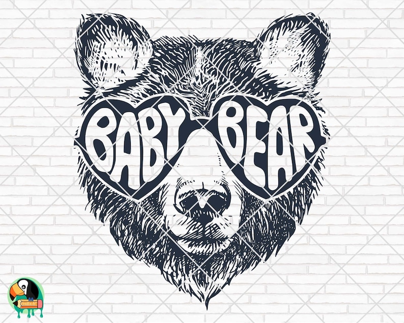 Download Baby Bear SVG Baby Bear with Sunglasses Baby SVG Baby bear ...
