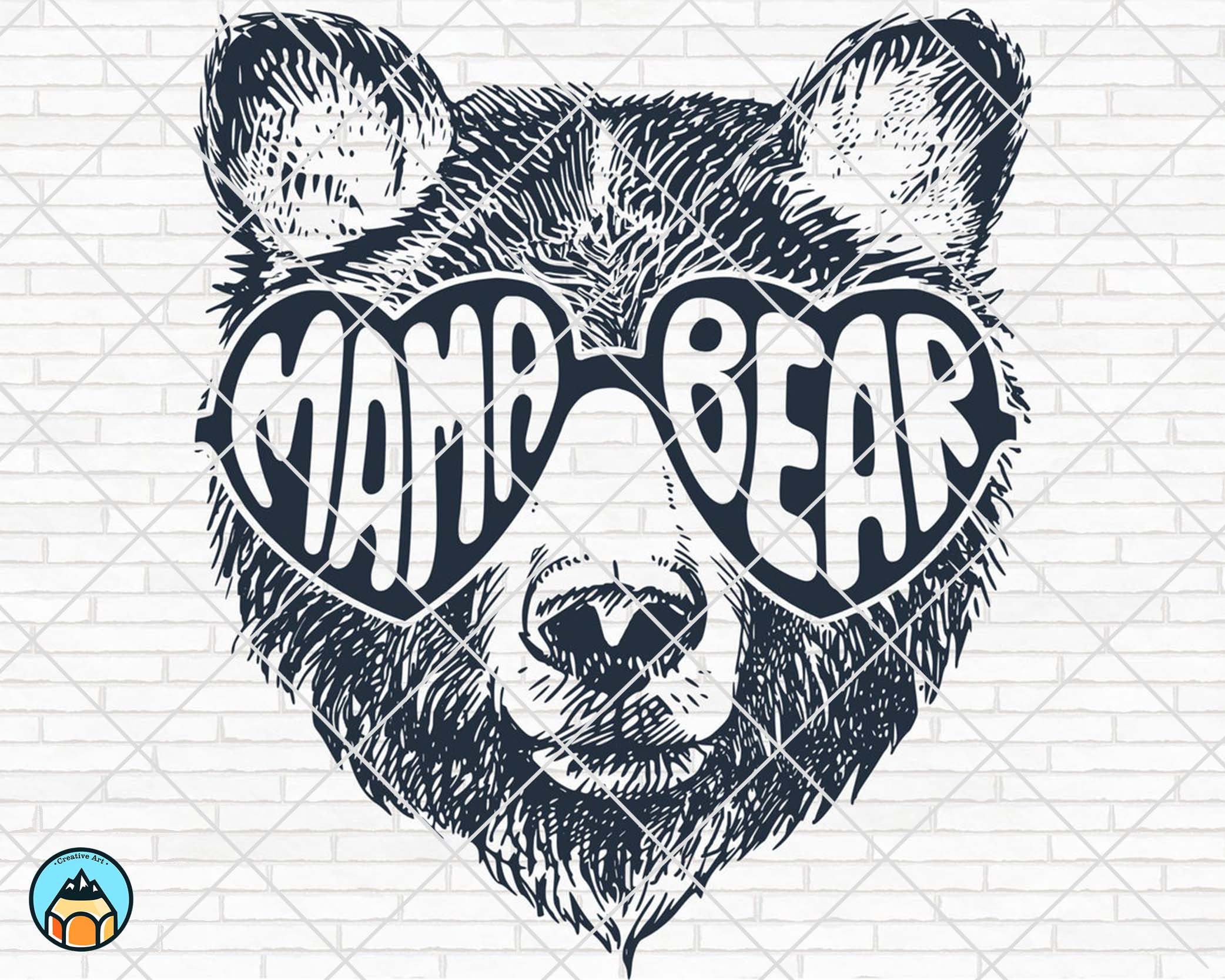 Mama Bear SVG Mama Bear With Sunglasses Mommy SVG Mom to - Etsy