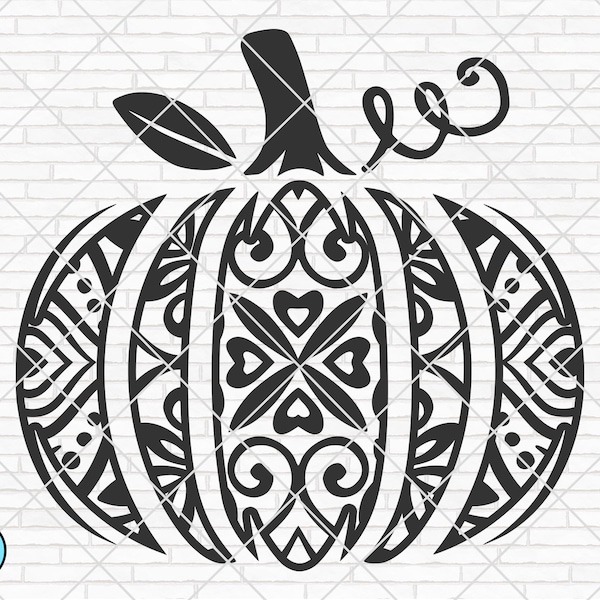 Swirl Pumpkin Svg Etsy