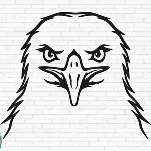 Eagle Head SVG, Eagle svg, American Eagle svg, Bald Eagle svg, Eagle Face svg, Eagle Head Cut Files, Cricut, Silhouette, Png, Svg, Eps, Dxf
