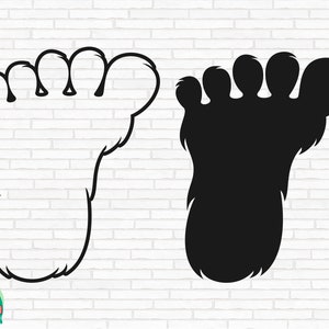 Bigfoot Print SVG, Big Foot svg, Yeti svg, Sasquatch svg, Bigfoot Vektor, Foot svg, Wild Monster svg, Cut Files, Cricut, Png, Svg