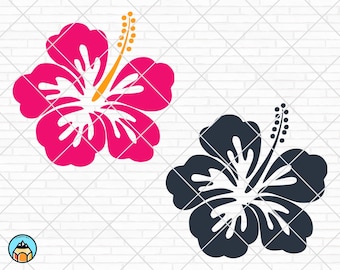 Hibiscus Flower svg, Hibiscus svg, Flower svg, Hibiscus Clip Art, Hawaiian Flower svg, Tropical Clip Art, dxf, cricut, silhouette, cut file