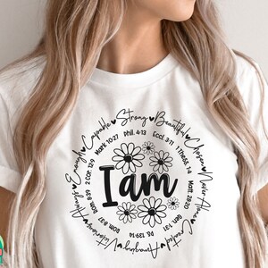 Sono ispirazione SVG, Versetto della Bibbia Svg, Sono Svg, Fede Svg, Cristiano Svg, Sono ispirazione File di taglio, Cricut, Silhouette, Png, Svg, Eps, Dxf immagine 2