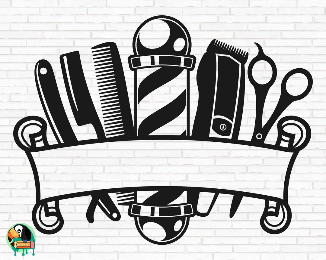 Logo SVG, Barber Shop Svg, Barber Logo Svg, Hair Stylist