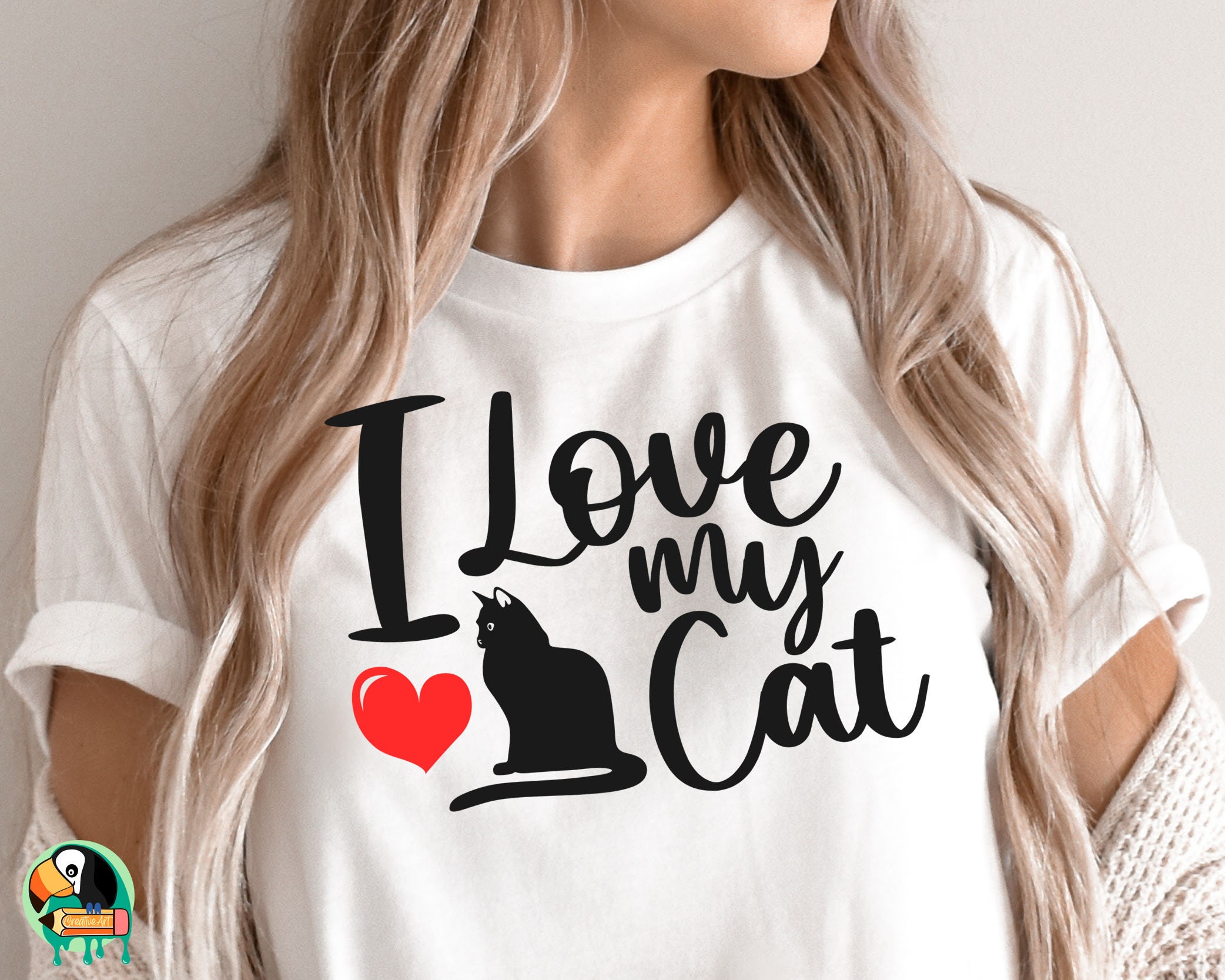 I Love My Cat Shirt - Etsy
