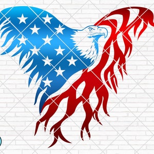 American Eagle SVG / USA Eagle Svg / Eagle Flag Svg / Eagle USA Svg / Usa Flag Svg / Flag Svg / Eagle Flag Svg Dfx Png Eps Taglia File