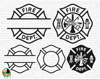 Fire Department SVG, Firefighter Svg, Fireman Svg, Fire Rescue Svg, Fire Axe Svg, Maltese Cross Svg, Fire Dept Cut Files, Cricut, Png, Svg