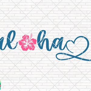 Aloha SVG, Summer Svg, Beach Svg, Summer Design for Shirts, Summertime Svg, Summer Cut Files, Cricut, Silhouette, Png